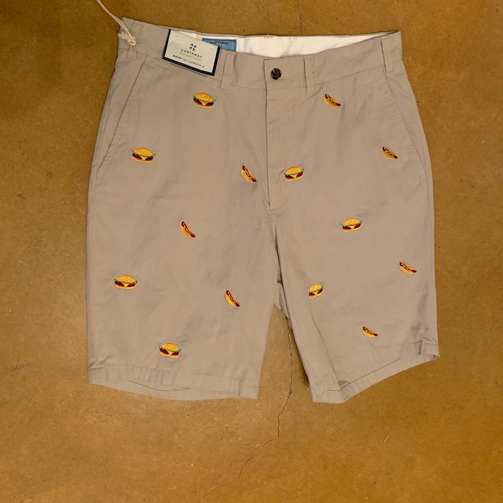 Men’s Castaway Hamburger/Hotdog shorts